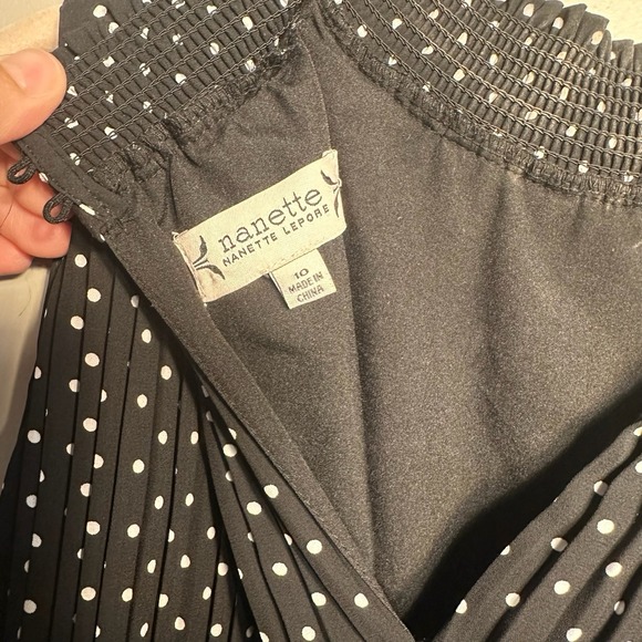 Nanette Lepore Sleeveless Polka Dot Dress sz 10 Classy Preppy Sophisticated NWT - Picture 13 of 13